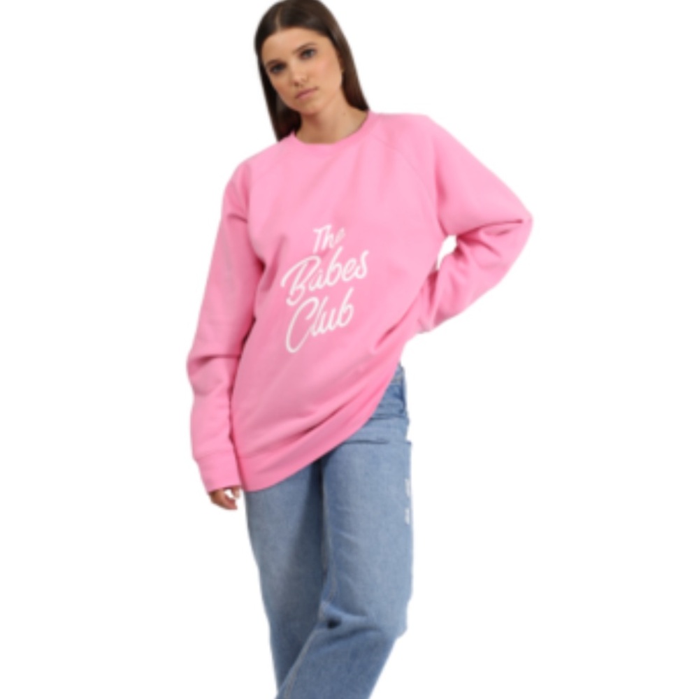 Brunette The Label Pink 'The Babes Club' Sweatshirt